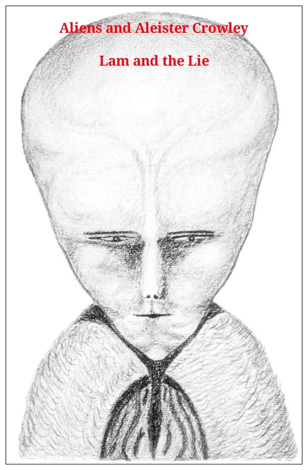 Aleister Crowley 1918 pencil drawing of Lam demon alien genesis